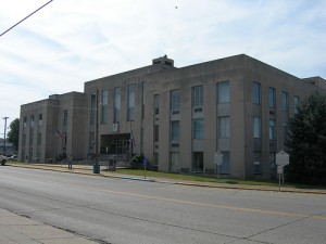 Mason County Courthouse, West Virginia.  Built for $750,000 in 1957.