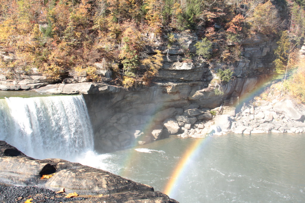 Cumberland Falls, Double Rainbow, 10/30/2015. Photo by Michael Stevens.