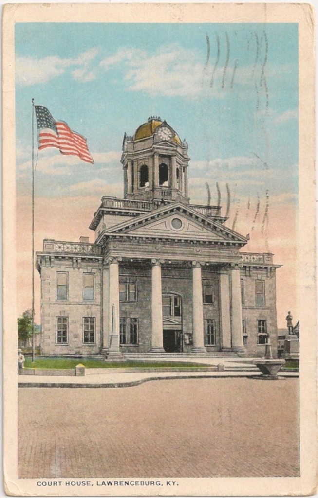 Anderson County Courthouse Postcard, Lawrenceburg, Kentucky.